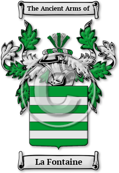 La Fontaine Family Crest Download (jpg) Legacy Series - 150 DPI